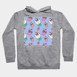 Cute Cat Seamless Patterns Hoodie